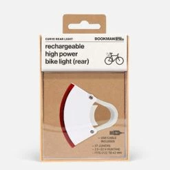 Eclairage Vélo Led Rechargeable Arrière 37 Lumens Curve Bookman 15 Eclairage Vélo Led Rechargeable Arrière 37 Lumens Curve Bookman -Sacoches guidon Soldes Magasin eclairage velo led rechargeable arriere curve bookman blanc full