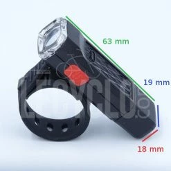 Brandless Feu Avant LED étanche Micro USB -Sacoches guidon Soldes Magasin feu avant led etanche micro usb full 5