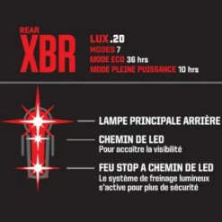 Feu Vélo Arrière Kryptonite Incite XBR 20 Lux -Sacoches guidon Soldes Magasin feu velo arriere kryptonite incite xbr 20 lux full 6