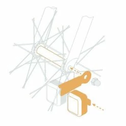 Feux Vélo Sur Moyeu AMS Light + Reelight Avec Condensateur -Sacoches guidon Soldes Magasin feux velo sur moyeu ams light reelight avec condensateur full 5