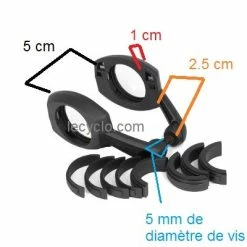 Busch-mueller Fixation Sur Cintre Pour Feu Avant Sur Fourche Busch And Muller -Sacoches guidon Soldes Magasin fixation sur cintre pour feu avant sur fourche busch and muller full 6