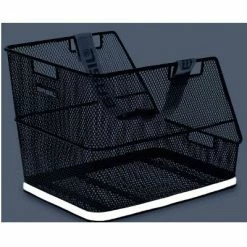 Grand Panier De Vélo Noir Sur Porte Bagage Arrière Class Basil -Sacoches guidon Soldes Magasin grand panier de velo noir sur porte bagage arriere class basil full 4