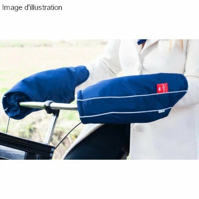 Manchons Vélo Wobs Bleus Contre Le Froid 2 Manchons Vélo Wobs Bleus Contre Le Froid – Image 2