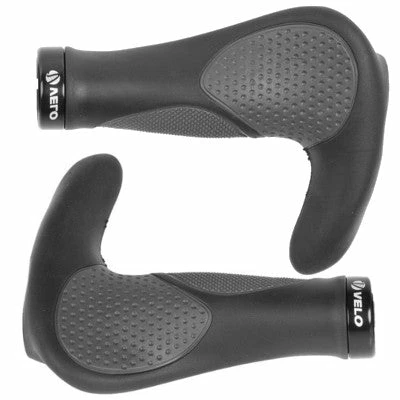 VELO Poignées Vélo Ergonomiques Avec Cornes Triple Densité - La Paire 1 VELO Poignées Vélo Ergonomiques Avec Cornes Triple Densité - La Paire