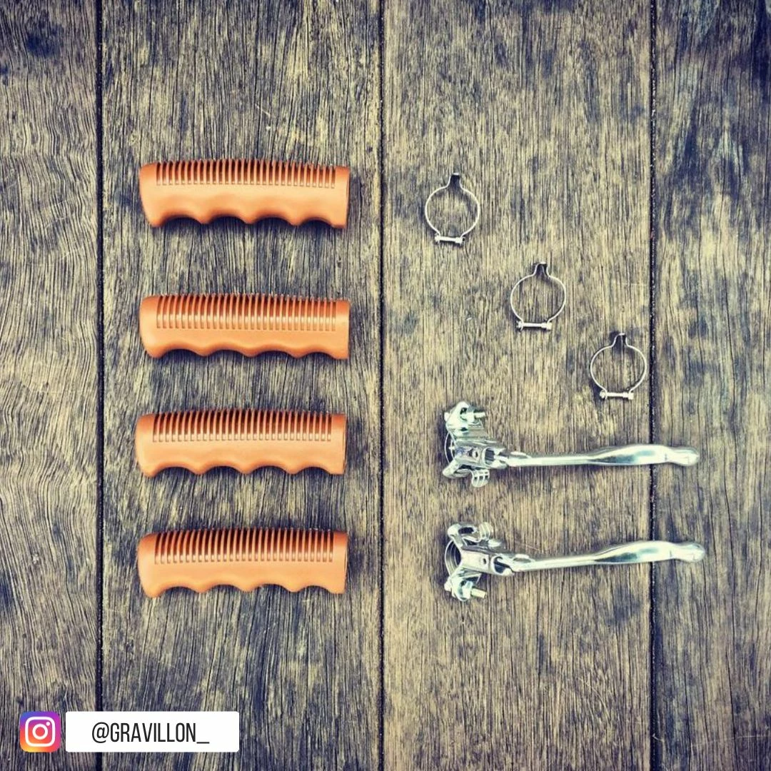 Brandless Poignées De Vélo Vintage Caramel Avec Creux 110 Mm 6 Brandless Poignées De Vélo Vintage Caramel Avec Creux 110 Mm – Image 6