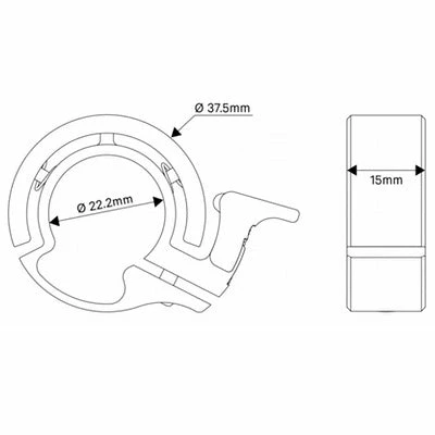 Sonnette Pour Vélo Knog Oi Classic Noire Small 4 Sonnette Pour Vélo Knog Oi Classic Noire Small – Image 4