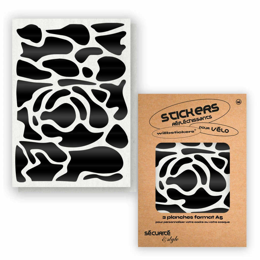 Stickers Réfléchissants Pour Cadre De Vélo Motif Camo Will B 2 Stickers Réfléchissants Pour Cadre De Vélo Motif Camo Will B – Image 2